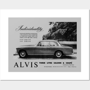 ALVIS THREE LITRE - advert Posters and Art